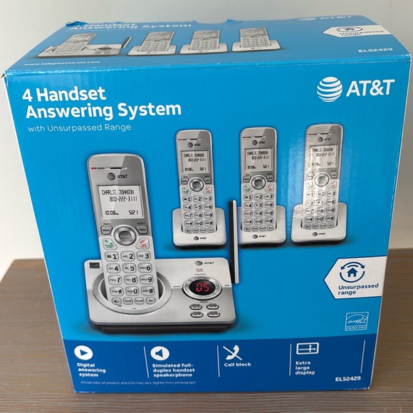 AT&T 4 Handset Answering System NEW - Picture 1 of 2